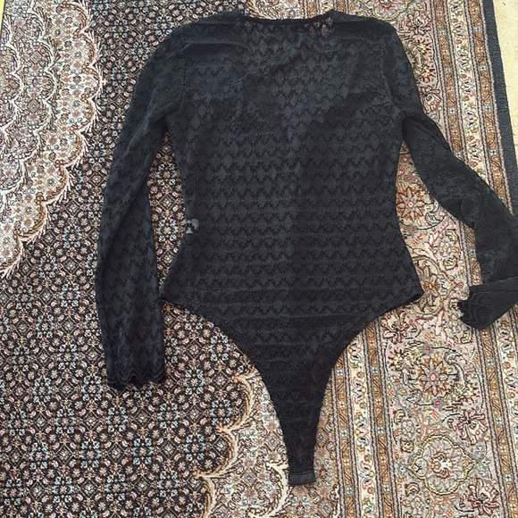 Black Long Sleeve Bodysuit - Picture 4 of 6